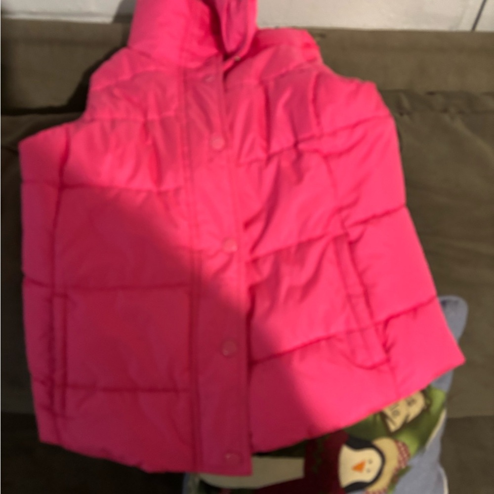 Old Navy Hot Pink Puffer Vest